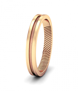 Кольцо с отпечатком пальца (Мод. 208)